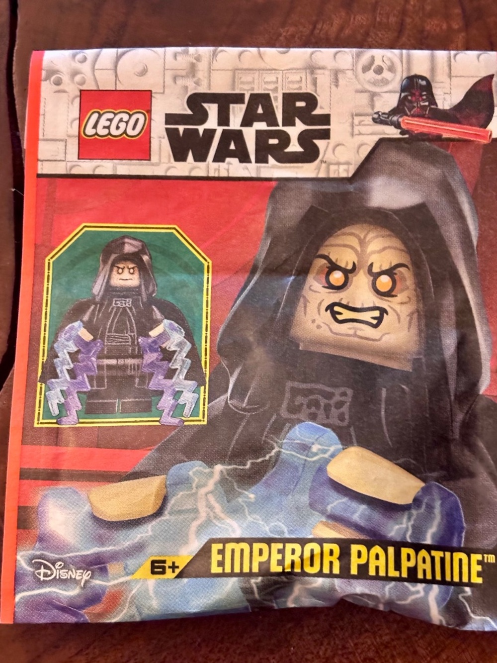 LEGO STAR WARS "Emperor Palpatine" paper bag. UNOPENED